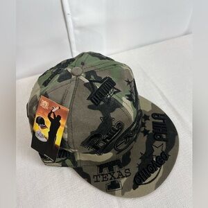 Haina Mens Multisport Embroidered Multiple States Camouflage Green Cap Rare NWT